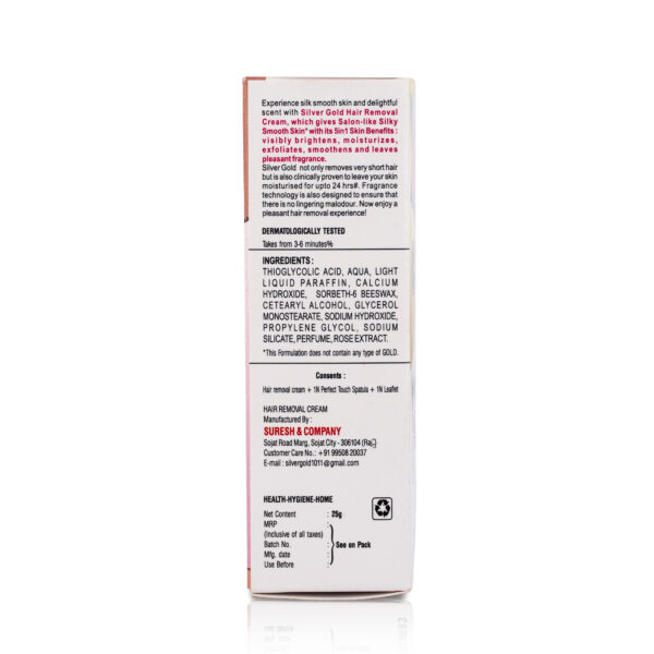 Silver Gold Hair Removal Cream (25 GM) - Image 5