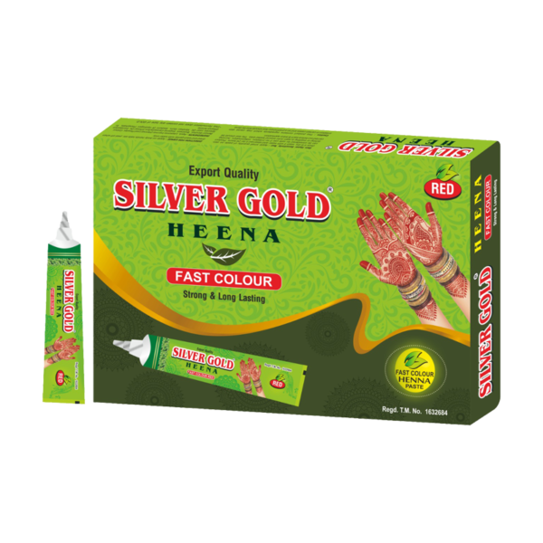 Silver Gold Henna Fast Colour Tube