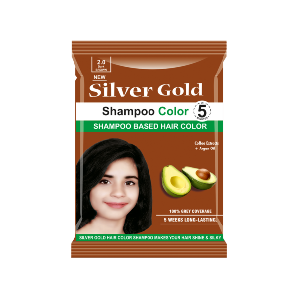 Silver Gold Shampoo Colour - Brown