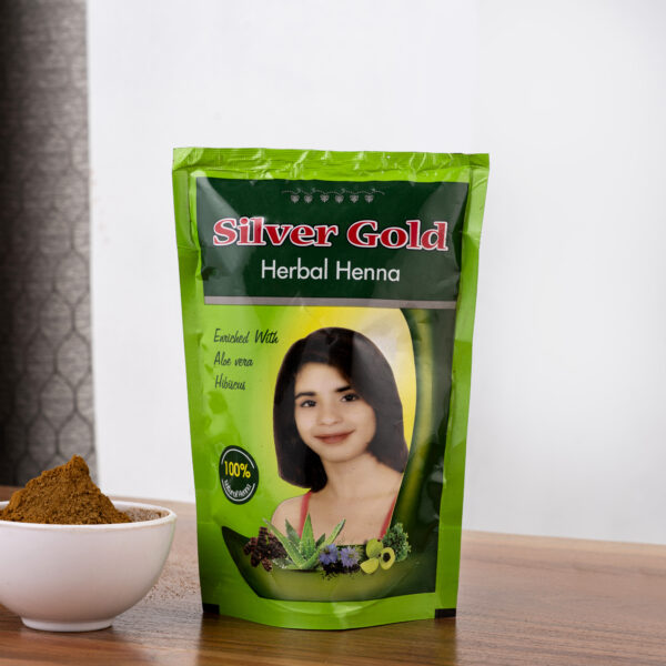 Silver Gold Herbal Henna Enriched with Aloe Vera & Hibiscus 120gm