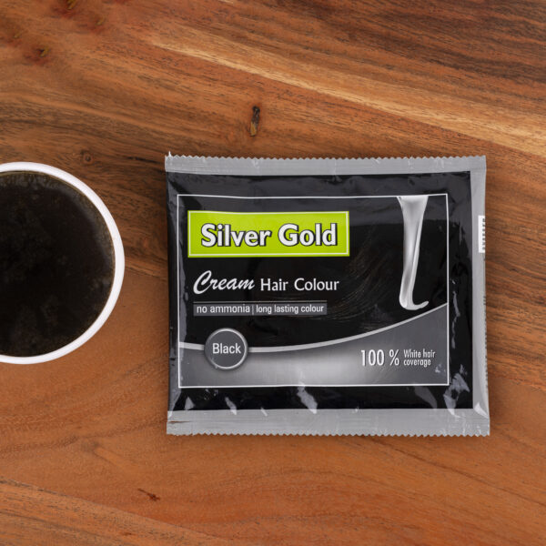 Silver Gold Hair Cream Colour - Black (Pack of 5)