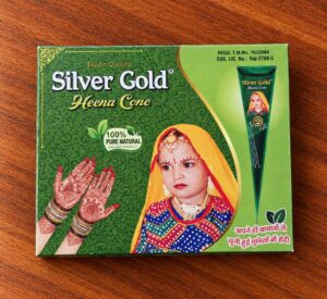 Silver Gold Henna Cone